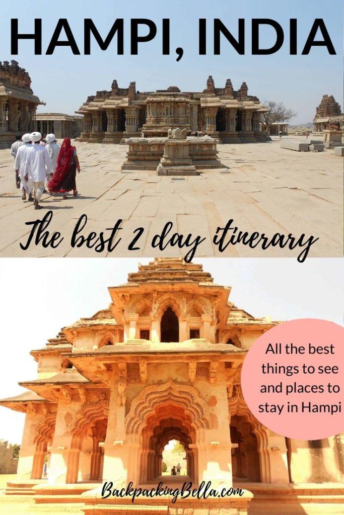 hampi itinerary for 2 days